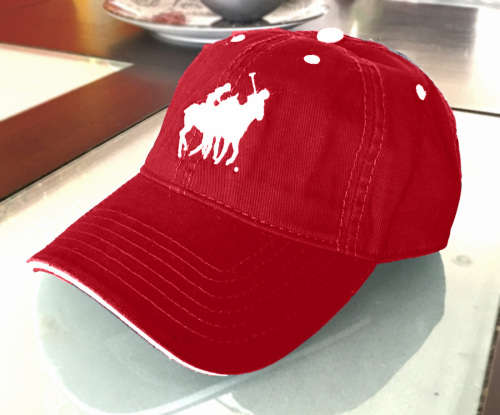 Original Mens Polo Classic Sports Cap Red-  Double Pony