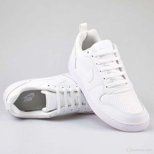 Original Mens Nike Court Borough LOW 838937 111 White Size UK 12 (SA 12)