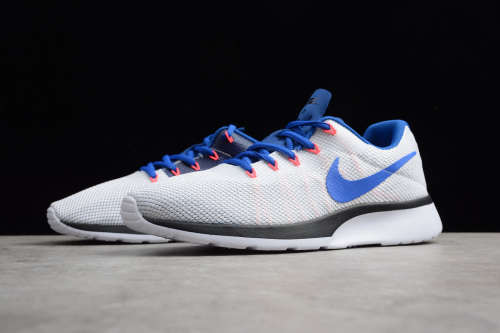 Original Mens Nike Tanjun Racer Running Shoes White/Ultramarine 921669 100 Size UK 12 (SA 12)