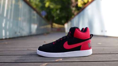 Original Mens Nike Court Borough MID 838938 061 Black/Action Red Size UK 11 (SA 11)