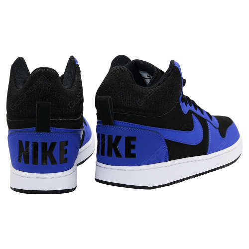 Original Mens Nike Court Borough MID 838938 001 Black/ Paramount Blue Size UK 12 (SA 12)