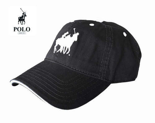 Original Mens Polo Classic Sports Cap - Black- Double Pony