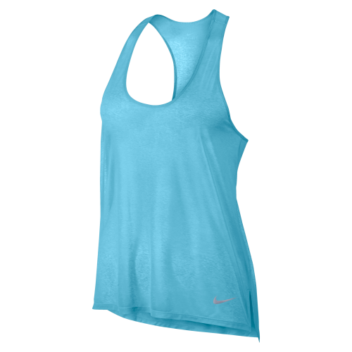 Original Womens Nike Breathe Cool Running Tank Barely Volt 831782 483 Size Medium