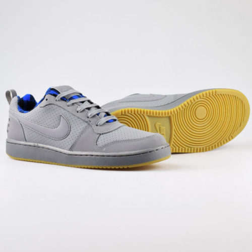 Original Mens Nike Court Borough LOW 844881 003 Grey/Hyper Cobalt Size UK 12 (SA 12)