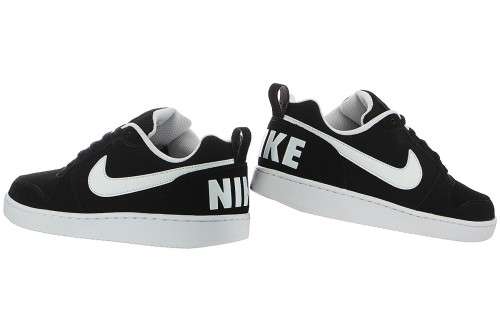 Original Mens Nike Court Borough LOW 838937 010 Black /White Size UK 11 (SA 11)