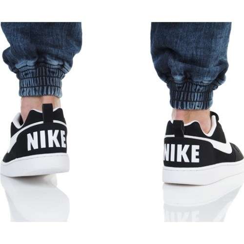 Original Mens Nike Court Borough LOW 838937 010 Black /White Size UK 11 (SA 11)