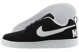 Original Mens Nike Court Borough LOW 838937 010 Black /White Size UK 11 (SA 11)