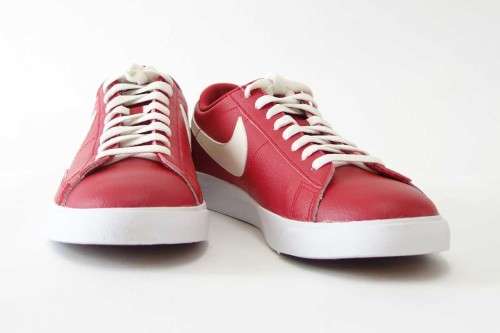 Original Mens NIKE Blazer LOW LEATHER (Latest) GYM RED/ SAIL AJ9515 600 Size UK 12 (SA 12)