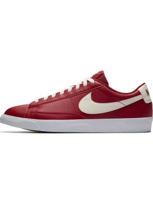 Original Mens NIKE Blazer LOW LEATHER (Latest) GYM RED/ SAIL AJ9515 600 Size UK 12 (SA 12)