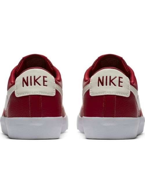 Original Mens NIKE Blazer LOW LEATHER (Latest) GYM RED/ SAIL AJ9515 600 Size UK 12 (SA 12)
