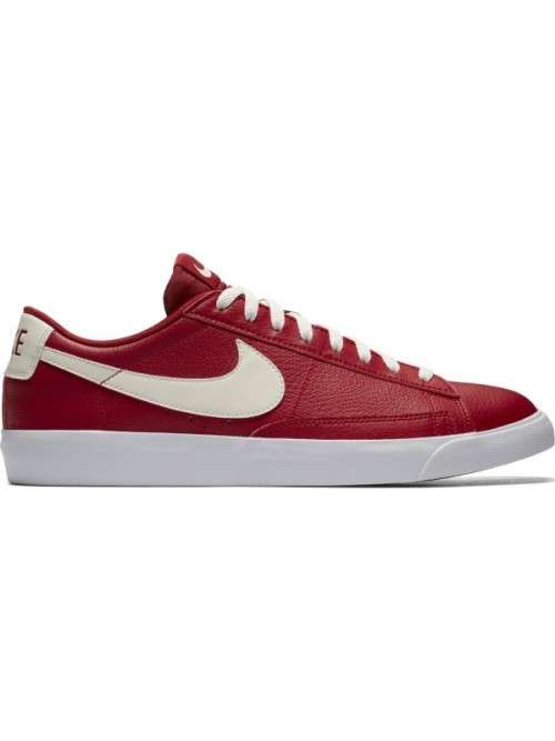 Original Mens NIKE Blazer LOW LEATHER (Latest) GYM RED/ SAIL AJ9515 600 Size UK 12 (SA 12)