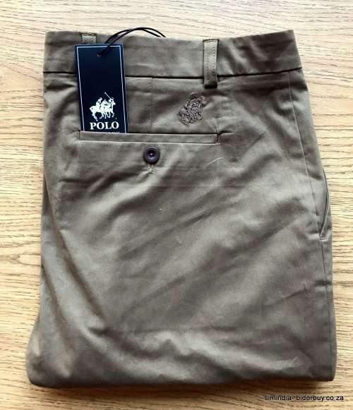 Original Mens POLO Soft Chino TOBACCO Slim Fit Size 38