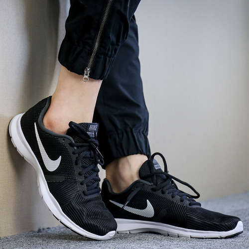 Original Women's Nike Flex Bijoux Black White/Anthracite 881863 001 Size UK 6 (SA 6)