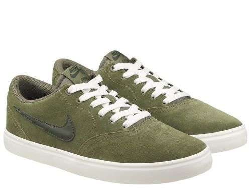 Original Mens Nike SKATEBOARD CHECK SOLARSOFT Medium Olive 843895 200 UK 12 (SA 12)