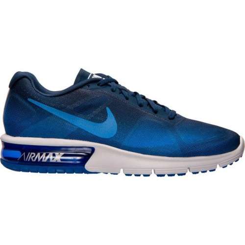 Original Mens NIKE Air Max SEQUENT RCR BLUE/ NAVY /WHITE 719912 404 Size UK 10 (SA 10)
