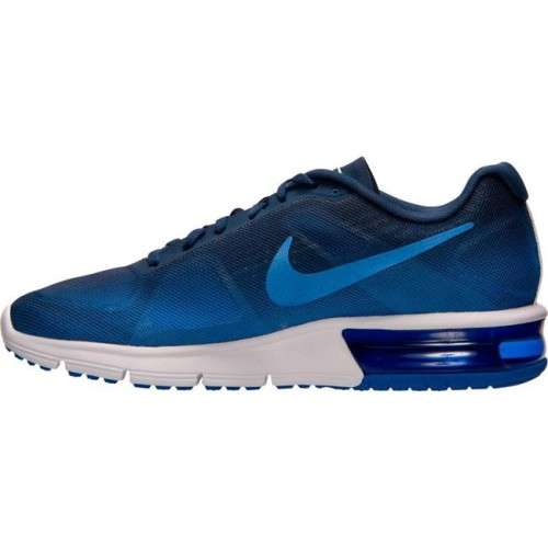 Original Mens NIKE Air Max SEQUENT RCR BLUE/ NAVY /WHITE 719912 404 Size UK 10 (SA 10)