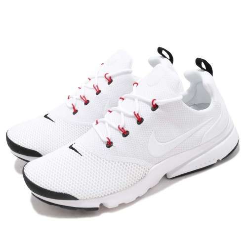 Original Mens Nike PRESTO FLY 908019 101 WHITE/ WHITE-BLACK UK Size 10 (SA 10)