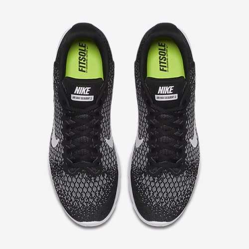 Original Mens NIKE Air Max SEQUENT 2 BLACK/ WHITE- GREY 852461 005 Size UK 10 (SA 10)