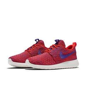 Original Women's NIKE ROSHE ONE FLYKNIT BRIGHT CRIMSON / UNI RED 704927 602 UK Size 5 (SA 5)