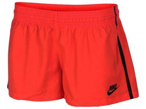 Original Women's NIKE Bonded Sport Casual Woven Shorts RED 643077 696 Size Medium