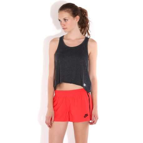 Original Women's NIKE Bonded Sport Casual Woven Shorts RED 643077 696 Size Medium