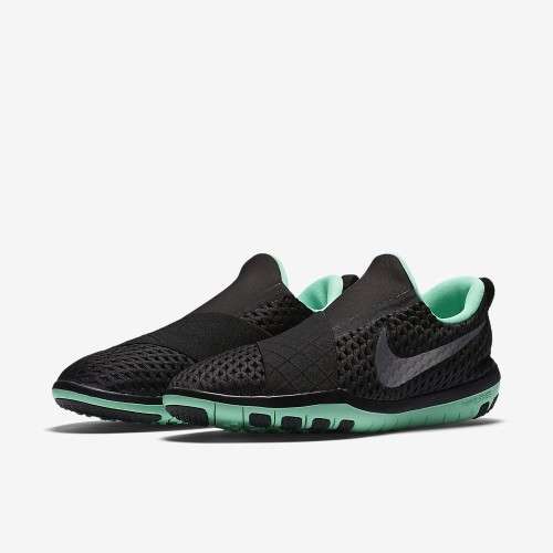 Original Women's NIKE FREE CONNECT BLACK/GREEN GLOW 843966 003 Size UK 4.5 (SA 4.5)