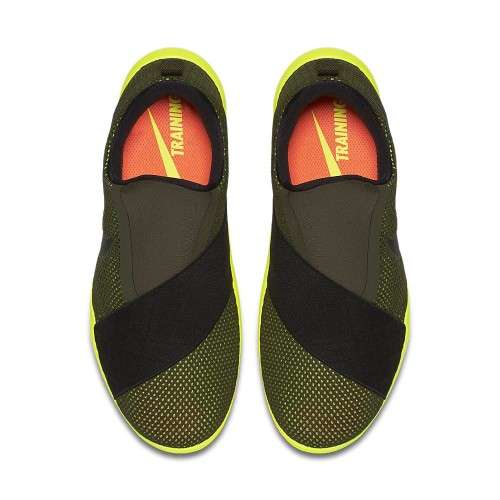 Original Women's NIKE FREE CONNECT CARGO KHAKI/ BLACK 843966 302 Size UK 5 (SA 5)