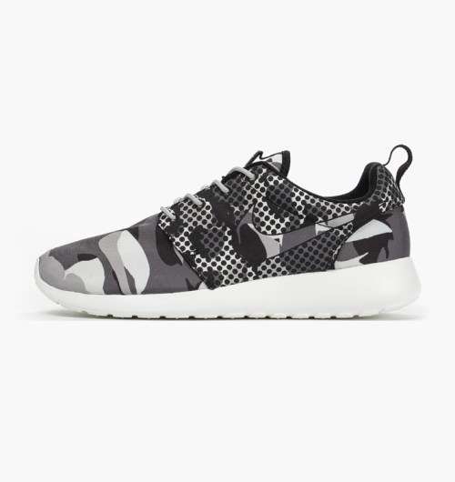 Original Mens NIKE ROSHE One Print Summit White / Cool Grey 655206 100 Size UK 11.5 (SA 11.5)