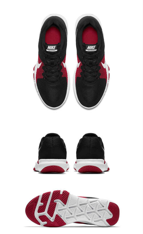 Original Mens Nike Flex Control Training Shoe Black/ Tough Red 898459 060 Size UK 10 (SA 10)