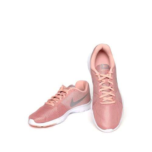 Original Women's Nike Flex Bijoux Rust Pink/ Metallic Silver 881863 610 Size UK 6.5 (SA 6.5)