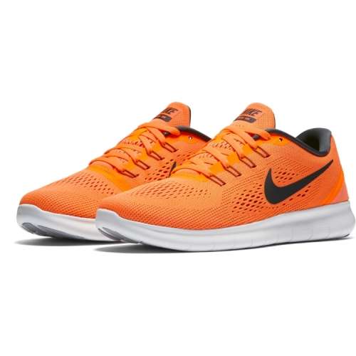 Original Mens Nike Free RN 831508 800 Total Orange/ Anthracite Size UK 10 (SA 10)