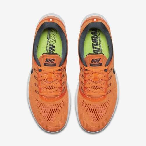 Original Mens Nike Free RN 831508 800 Total Orange/ Anthracite Size UK 10 (SA 10)