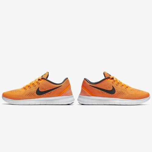 Original Mens Nike Free RN 831508 800 Total Orange/ Anthracite Size UK 10 (SA 10)