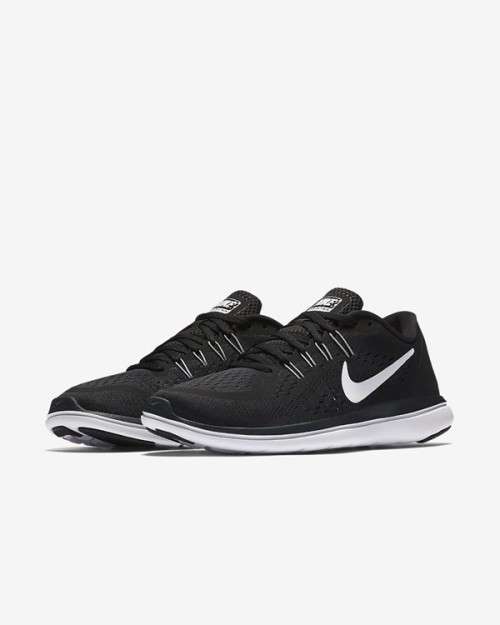 Original Women's Nike Flex 2017 RN Running Black /White/ Anthracite 898476 001 Size UK 4.5