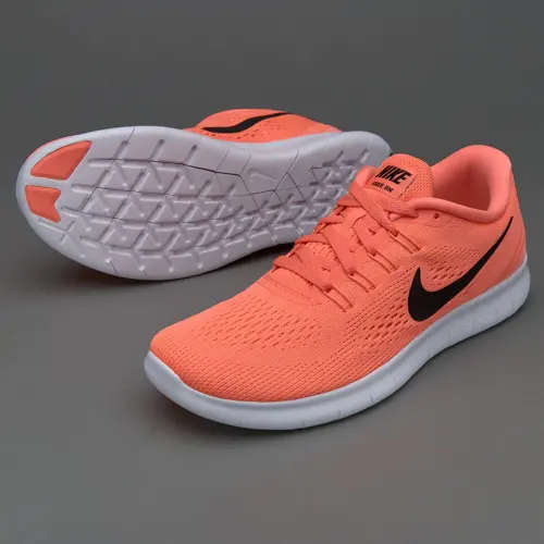 Original Women's Nike FREE RN BRIGHT MANGO/ BLACK SUNSET 831509 802 Size UK 4.5 (SA 4.5)