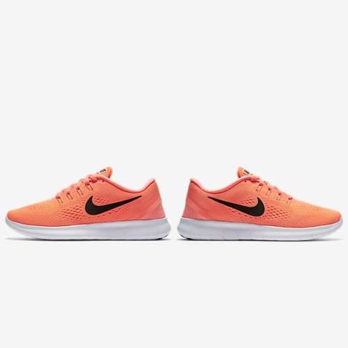 Original Women's Nike FREE RN BRIGHT MANGO/ BLACK SUNSET 831509 802 Size UK 4.5 (SA 4.5)