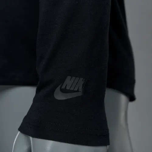 Original Nike Mens Bonded Long Sleeve Top BLACK 832206 010 Size Large