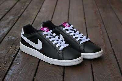 Original Women's NIKE Sportswear Court Majestic Black /White FUCHSIA 454256 017 UK 6 (SA 6)