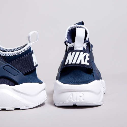 Original Mens Nike AIR HUARACHE RUN ULTRA 819685 406 Midnight Navy/ White Size UK 8 (SA 8)