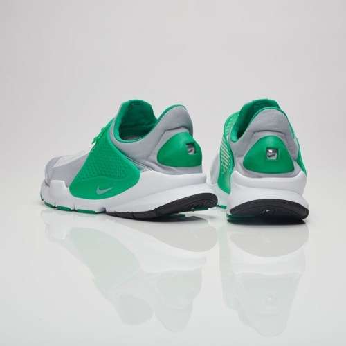 Original Mens NIKE SOCK DART KNIT JAQUARD Wolf Grey/Green-White 819686 004 UK Size 10 (SA 10)