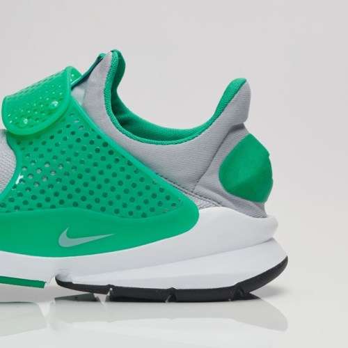 Original Mens NIKE SOCK DART KNIT JAQUARD Wolf Grey/Green-White 819686 004 UK Size 10 (SA 10)