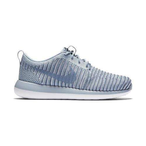 Original Women's NIKE Roshe TWO FLYKNIT 844929 400 Blue- Grey/ Ocean Fog Size UK 5.5 (SA 5.5)
