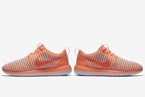 Original Women's NIKE Roshe TWO FLYKNIT 844929 800 PEACH- CREAM Size UK 4.5 (SA 4.5)