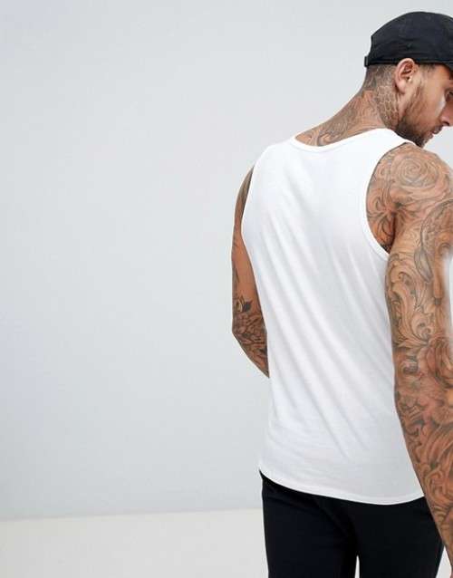 Original Mens Nike Tank Top Embroidered Futura Sleeveless Cotton Vest White 827282 100 Size X Large