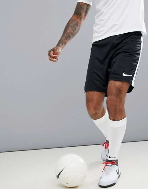 Original Nike Mens DRY ACADEMY SOCCER SHORT (BLACK/WHITE) 832508 010 Size Small