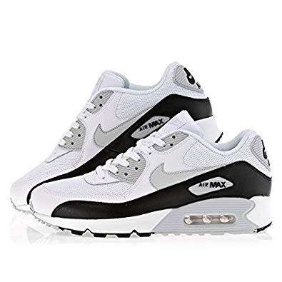 Original Mens NIKE Air Max 90 Essential 537384 125 White / Platinum/ Black Size UK 11.5 (SA 11.5)