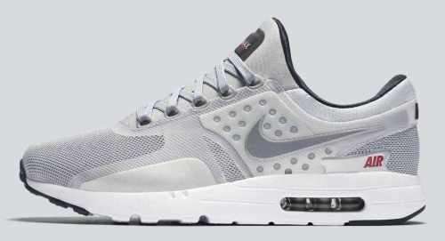 Original Mens NIKE Air Max ZERO QS Metallic SILVER 789695 002 Size UK 9 (SA 9)