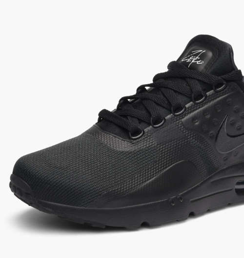Original Mens NIKE Air Max ZERO ESSENTIAL Black/ Black 876070 006 Size UK 10 (SA 10)
