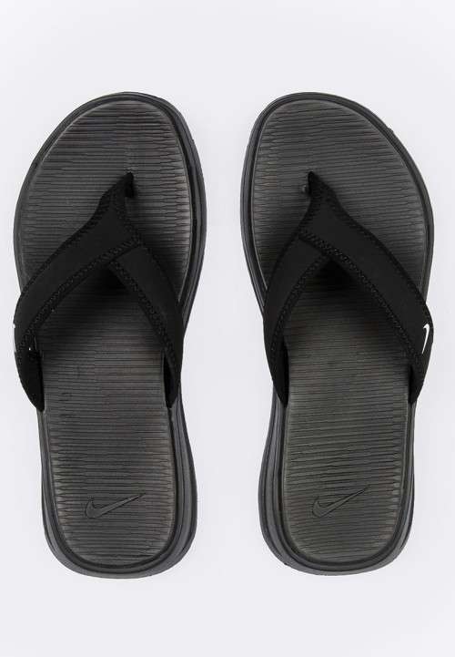 Original Mens Nike Ultra Celso Thong Flip Flops Black 882691 002 Size UK 8 (SA 8)