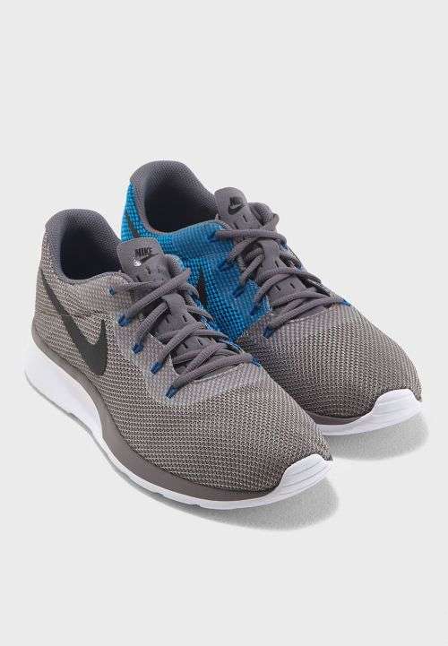 Original Mens Nike Tanjun Racer Gunsmoke/ Black/ Grey 921669 006 Size UK 8 (SA 8)
